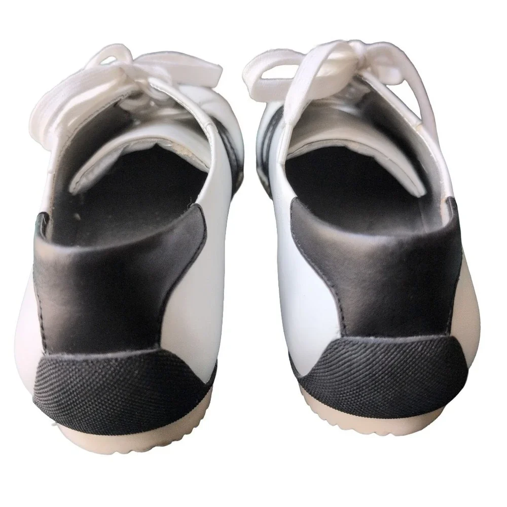 Naturalizer Women's White And Black Lace Up Comfort Sneaker Shoe 8 N - Picture 3 of 7
